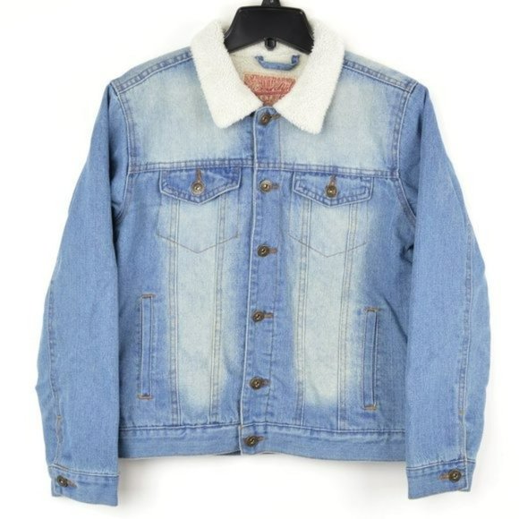 Nwt Brooklyn Cloth Sherpa Lined Denim 